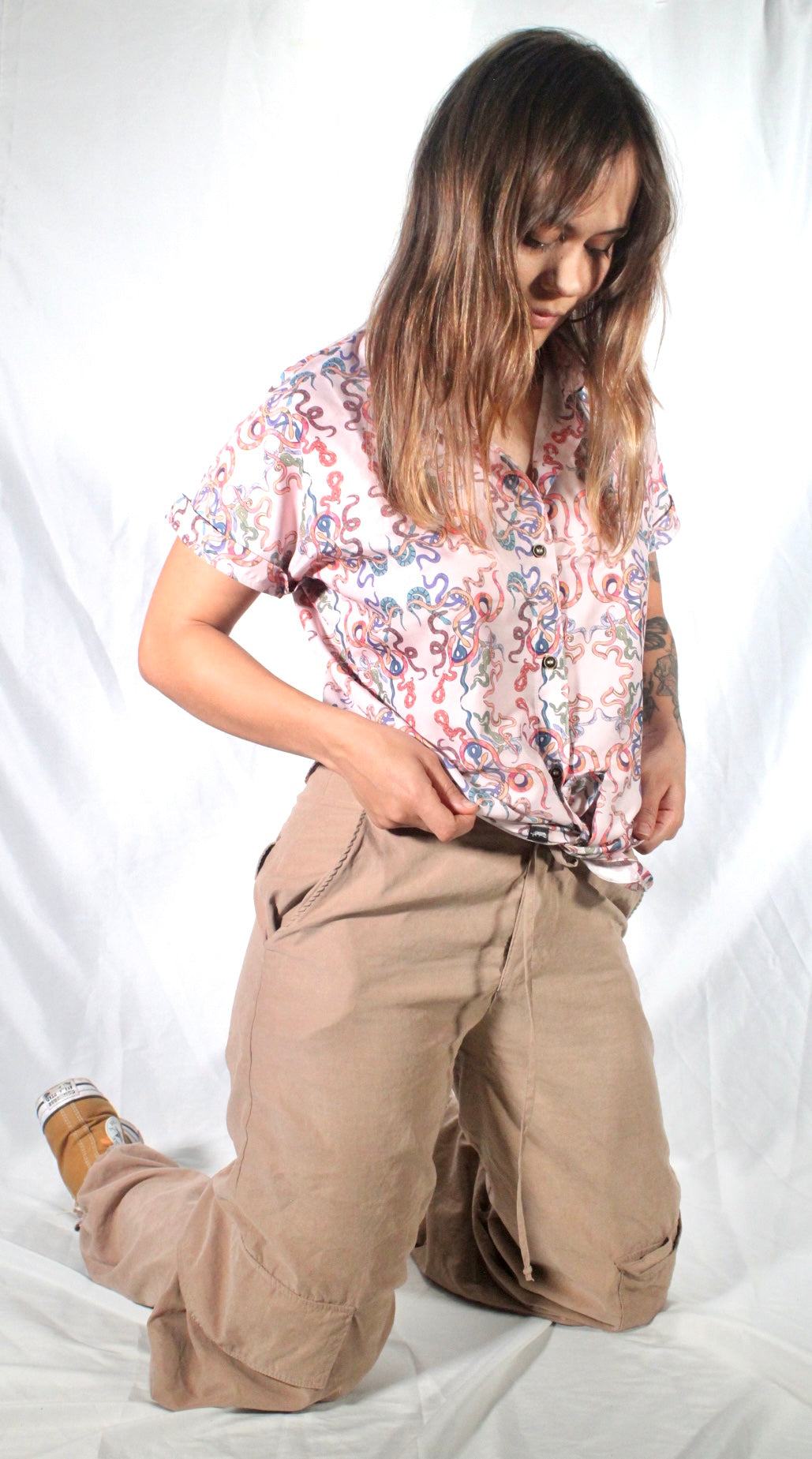Camisa Serpientes Multicolor Mujer