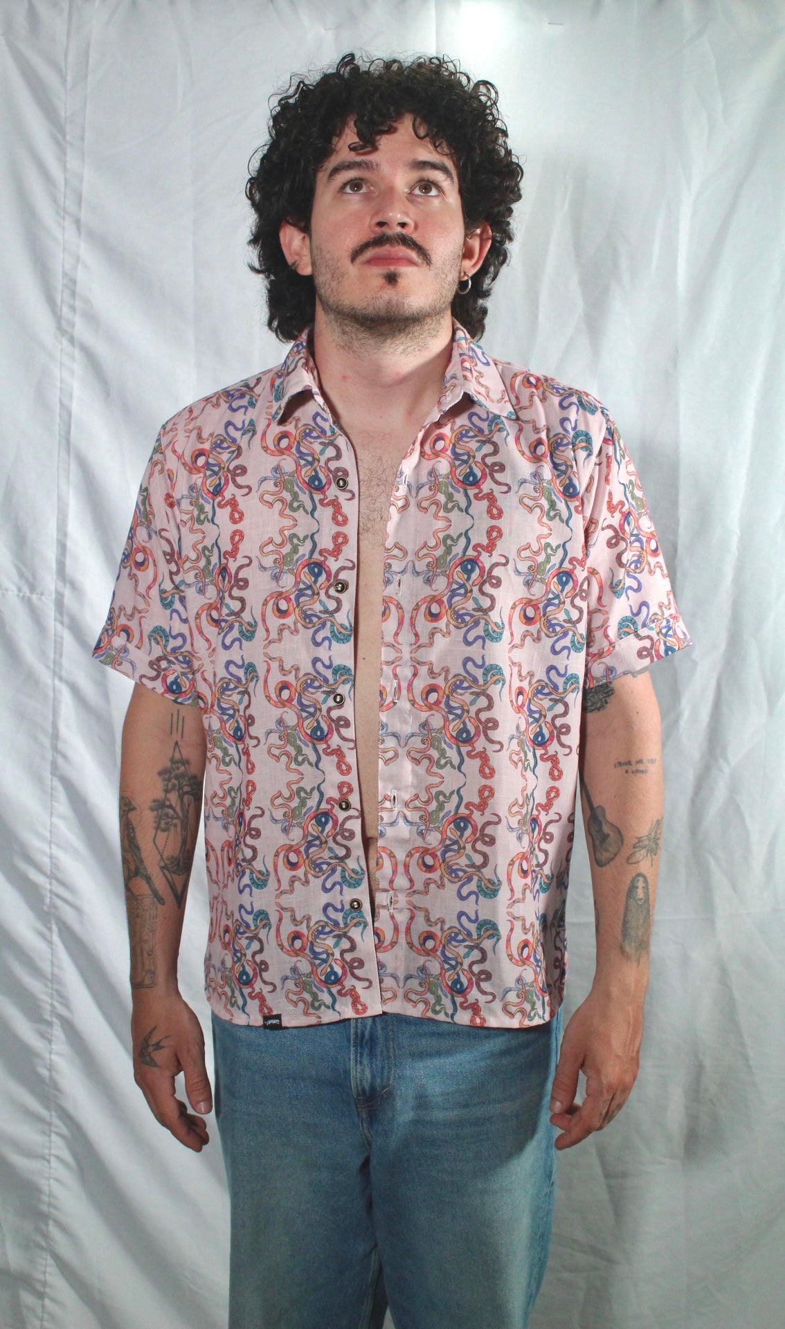 Camisa Serpientes Multicolor Unisex
