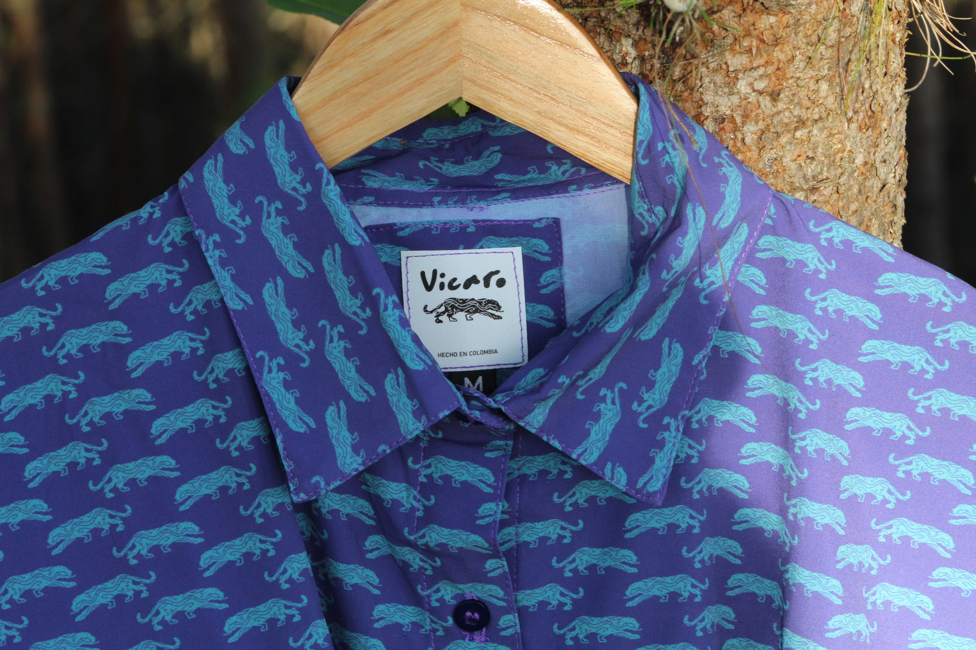 Camisa Jaguar Mora Azul Mujer