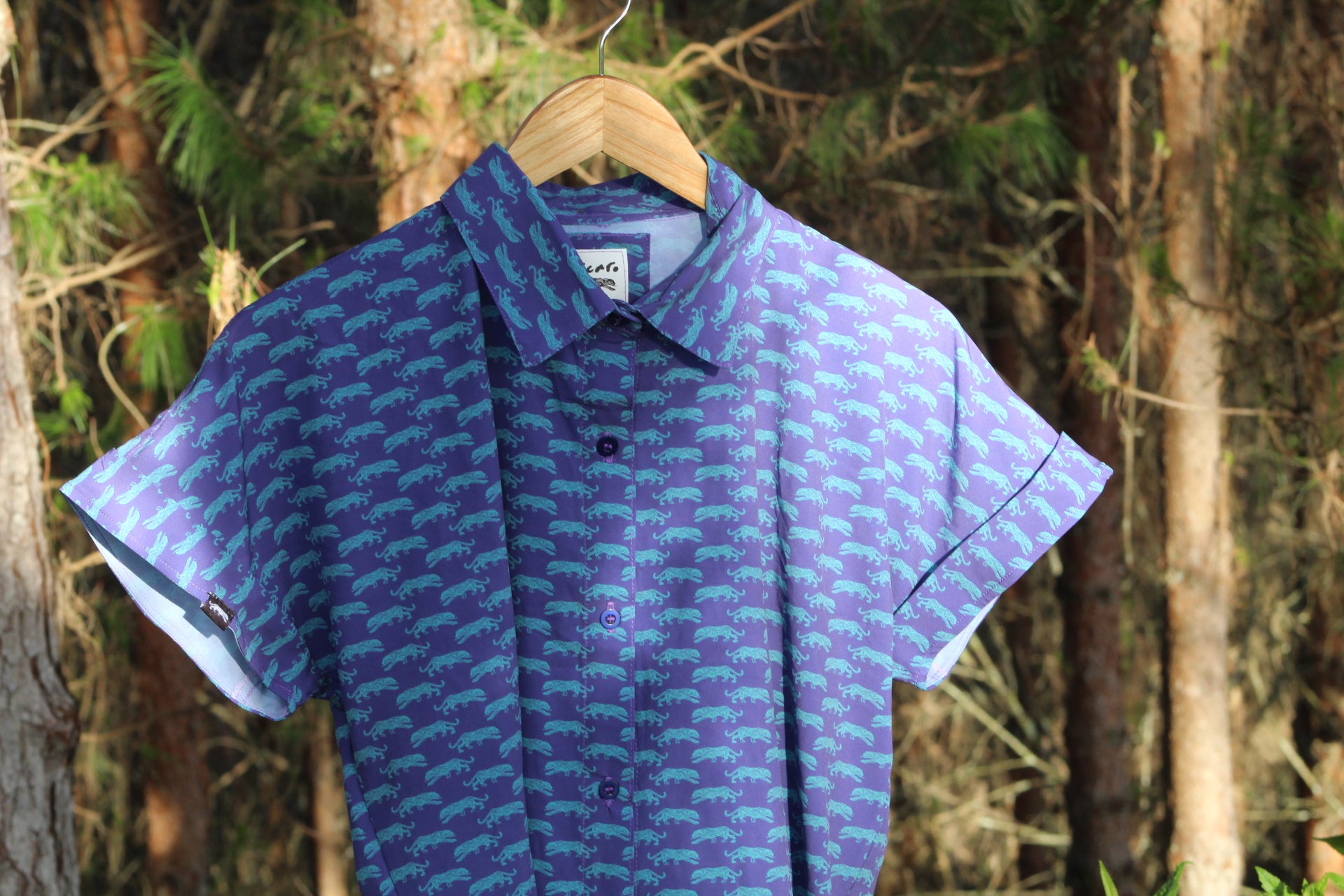 Camisa Jaguar Mora Azul Mujer