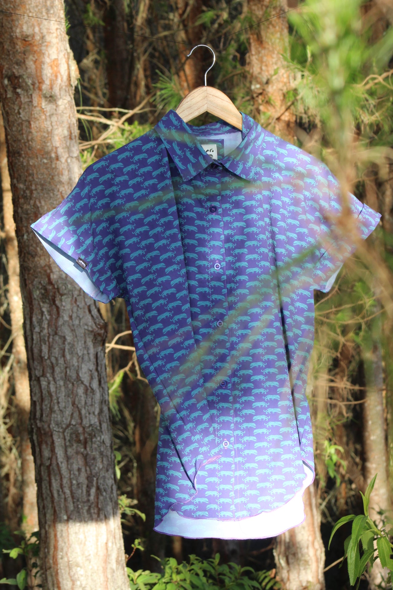 Camisa Jaguar Mora Azul Mujer