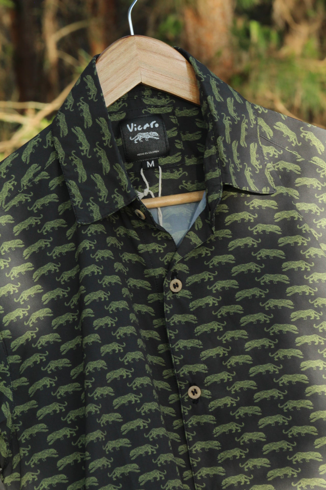Camisa Jaguar Verde Militar Unisex