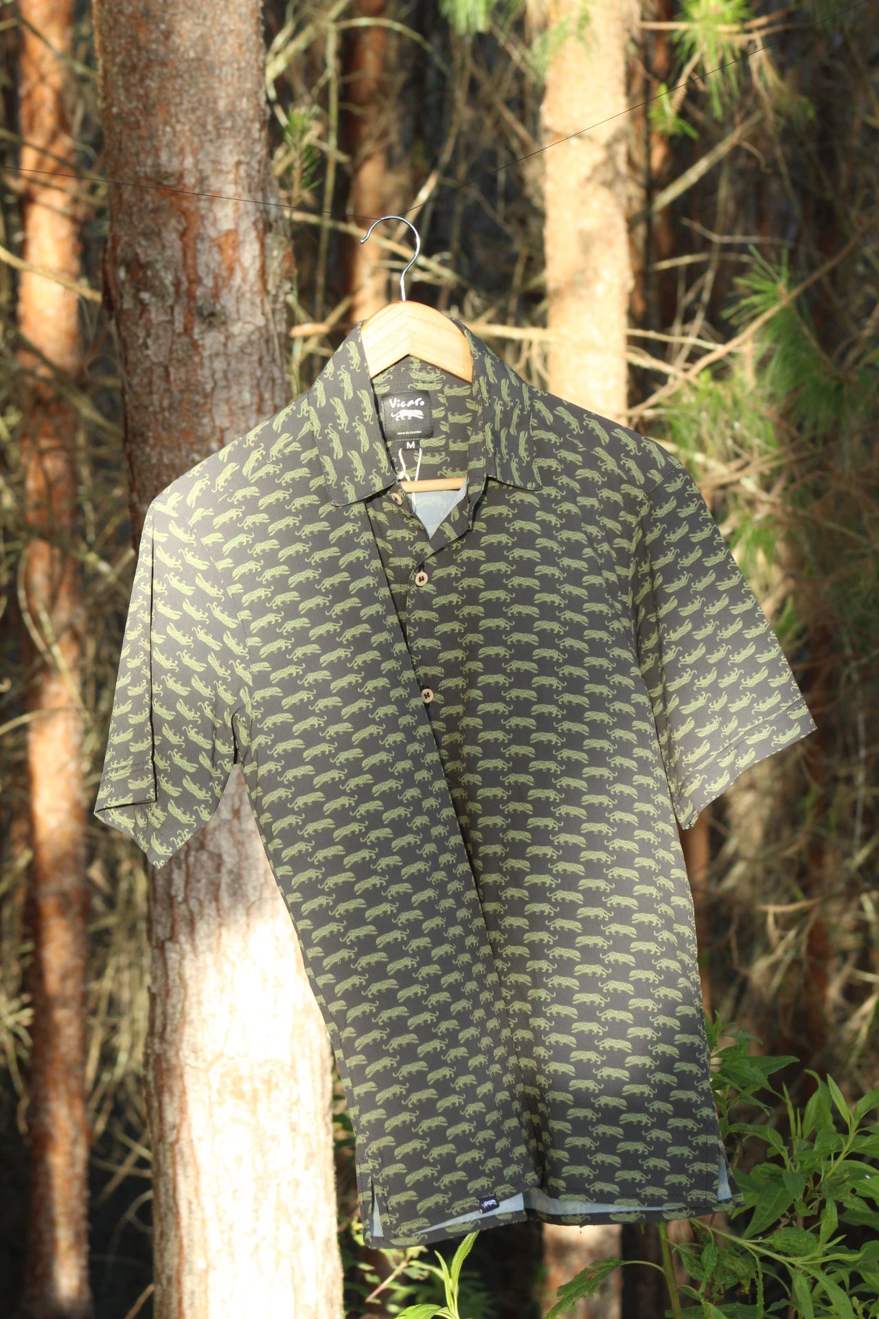 Camisa Jaguar Verde Militar Unisex