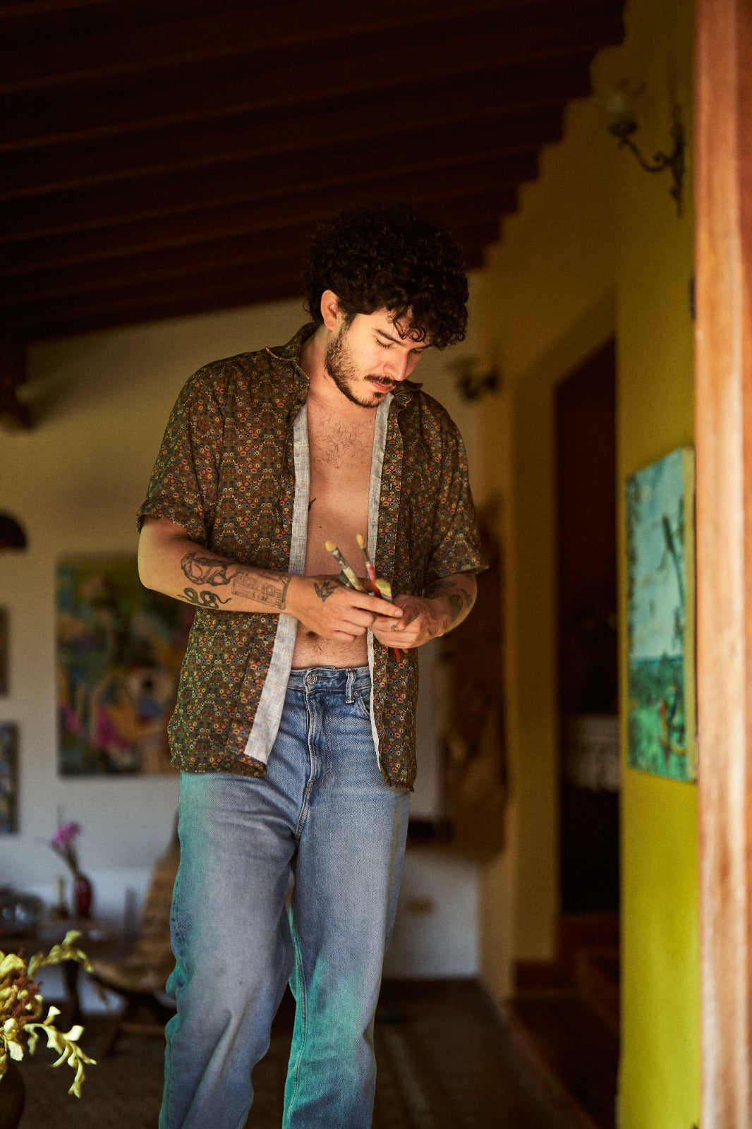 Camisa ojos salvajes - Hombre