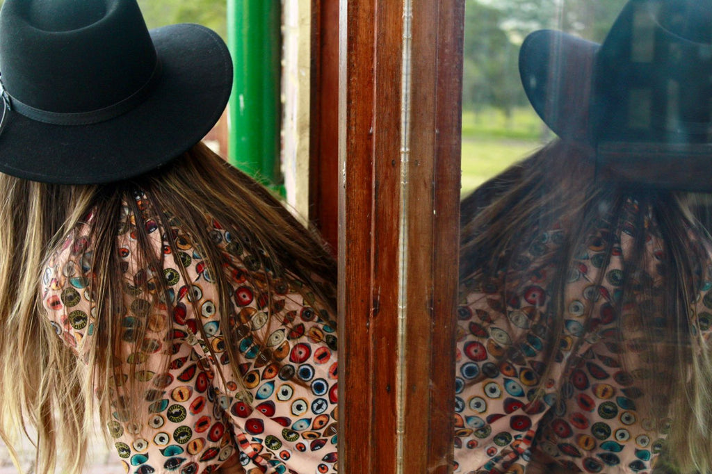 Camisa ojos salvajes Salmon - Mujer