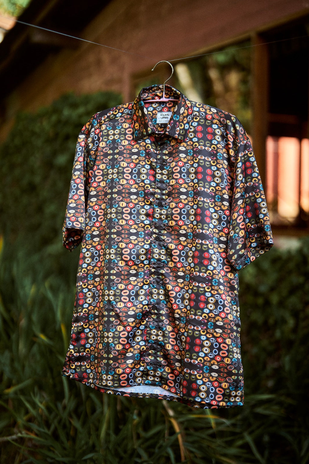 Camisa ojos salvajes Negra - Hombre