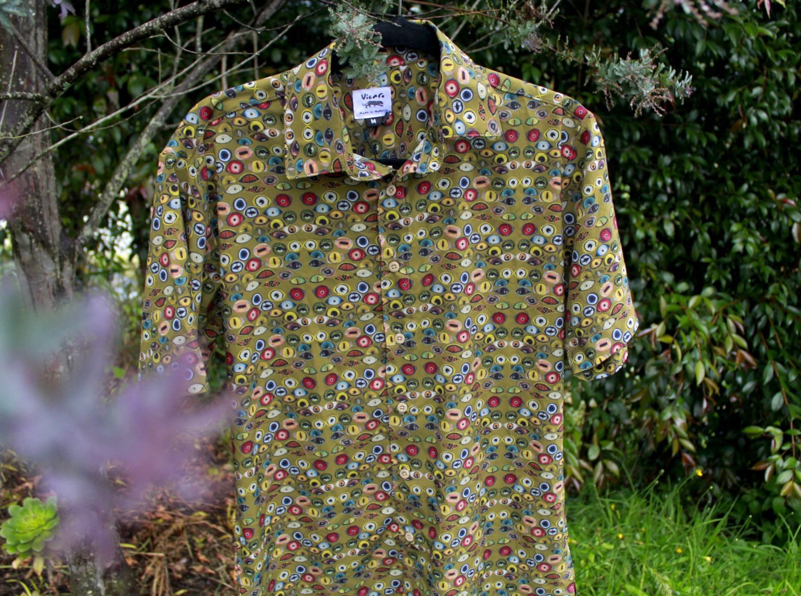 Camisa ojos salvajes Verde oliva - Hombre