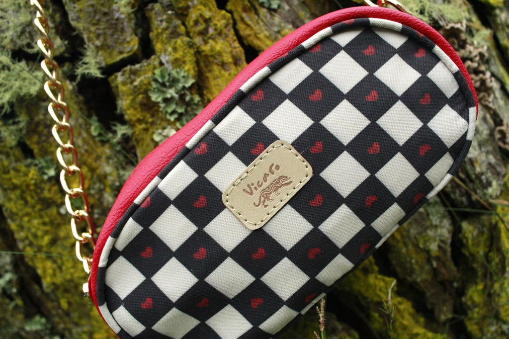 Cartera Cuadros Corazones